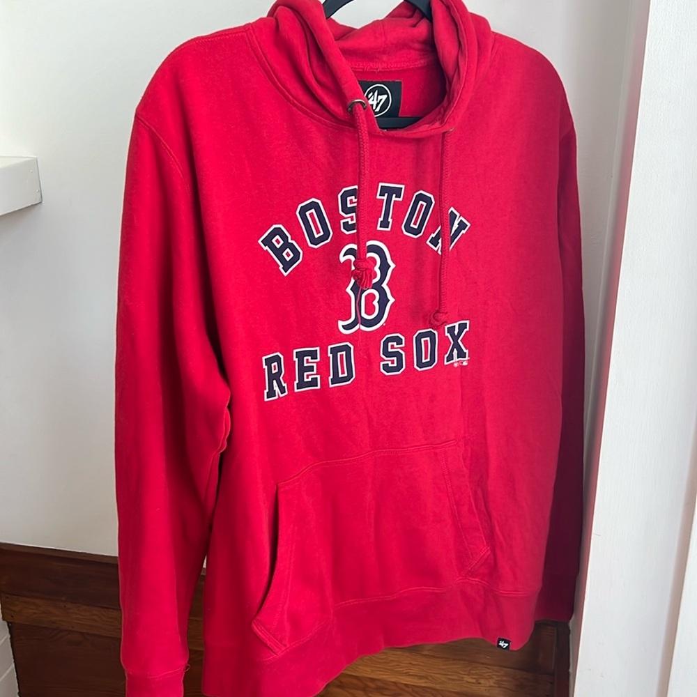 47 Brand Red Sox fleece hoodie men’s large